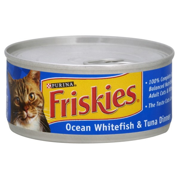Friskies Wet Cat Food Loaf Ocean Whitefish & Tuna Dinner