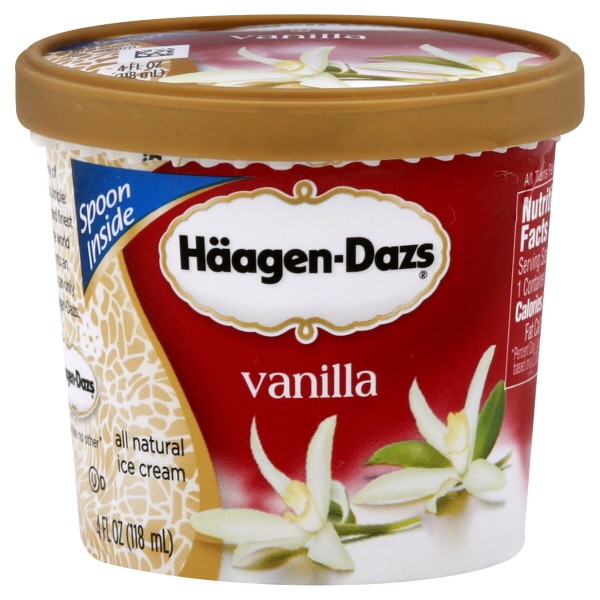 Haagen dazs single serve ice cream