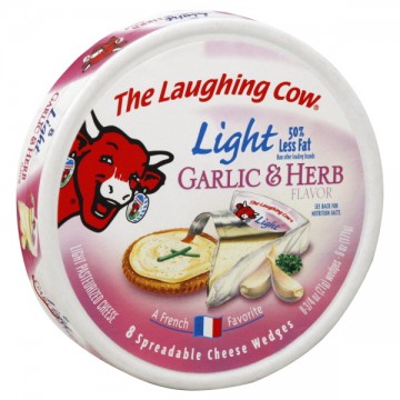 The Laughing Cow Cheese Light Garlic & Herb Flavor Wedges ...
