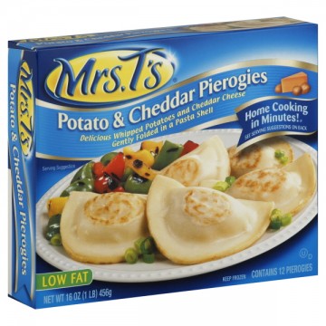 Mrs T's Pierogies Potato & Cheddar Low Fat - 12 ct