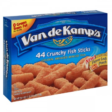 Van de Kamp's Fish Sticks Breaded - 44 ct Frozen