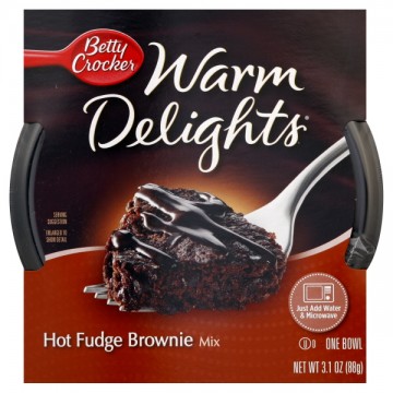 Delights Brownie Mix Hot Fudge Microwaveable