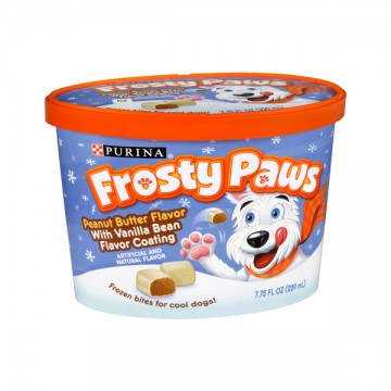 Purina Frosty Paws Bites Frozen Treats for Dogs Peanut Butter w/Vanilla