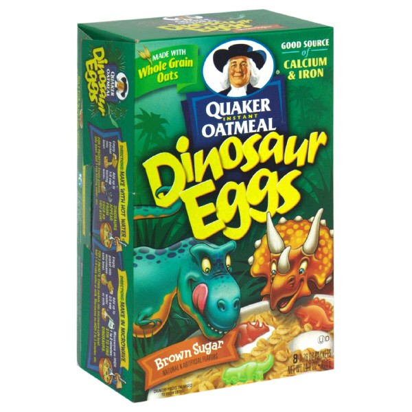 Quaker Instant Oatmeal Dinosaur Eggs Maple N Brown Sugar 8 ct