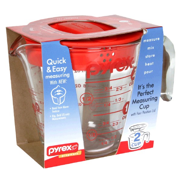 Pyrex Measuring Cup with Lid 16 oz