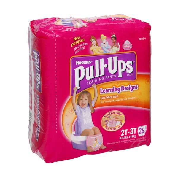 Huggies Pull-Ups Training Pants Learning Designs 2T-3T Girl - 18-34 lbs