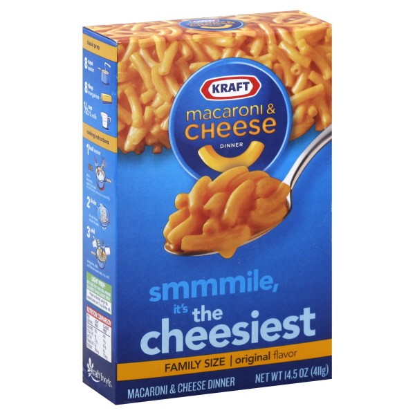 Kraft Original Macaroni & Cheese Dinner Family Size, 14.5 oz Box