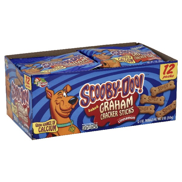 Kellogg's Graham Crackers Sticks Cinnamon ScoobyDoo 12 ct