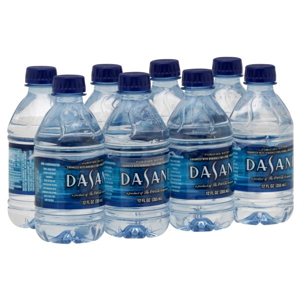 Dasani Purified Water - 8 bottles, 12 fl oz