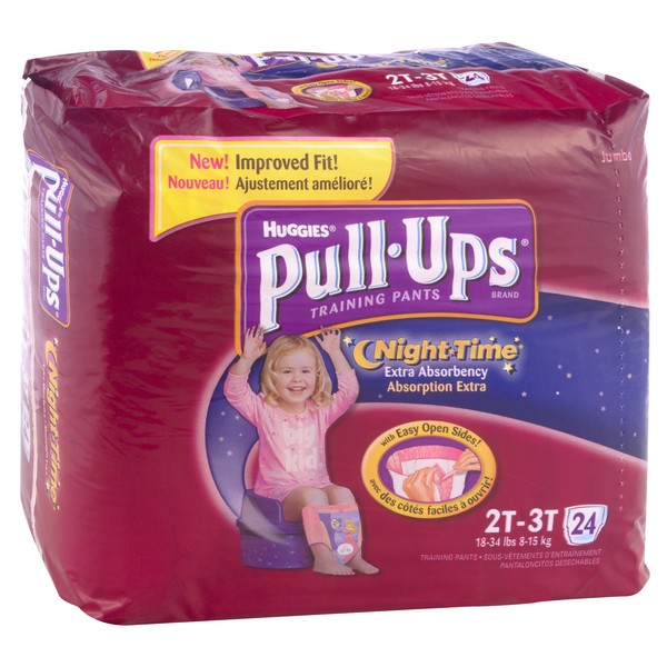 Huggies Pull-Ups Night Time Training Pants 2T-3T Girls - 18-34 lbs