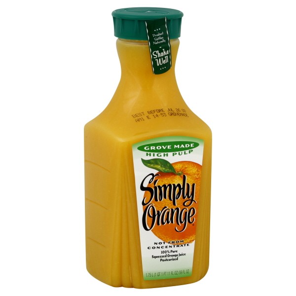 Simply Orange Orange Juice Grove Made High Pulp