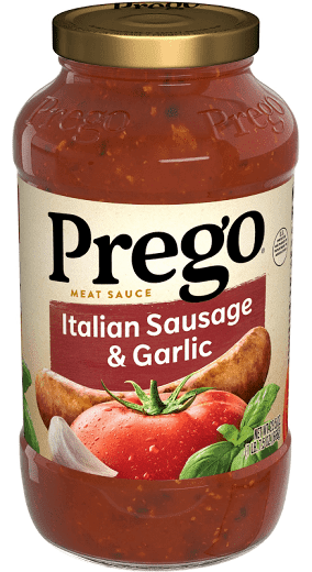Prego new arrivals spaghetti sauce