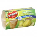 Del Monte Fruit Bowls Pears Diced No Sugar Added - 4 ct