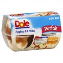 Dole Parfait Fruit Bowls Apples & Creme Low Fat - 4 ct