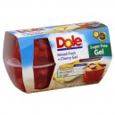 Dole Fruit Gel Bowls Mixed Fruit in Sugar Free Cherry Gel - 4 ct