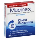 Mucinex Chest Congestion Expectorant Maximum Strength 12 Hour Tablets