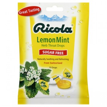Ricola Throat Drops Sugar Free Lemon Mint