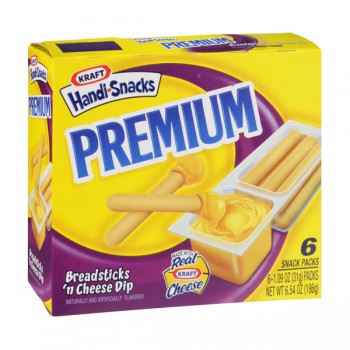 Kraft Handi-Snacks Premium Breadsticks 'n Cheez - 6 ct