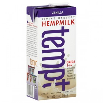 Living Harvest Hempmilk Non-Dairy Beverage Vanilla with Omega-3 & 6