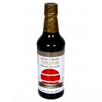 San-J Premium Soy Sauce Tamari Reduced Sodium Naturally Brewed