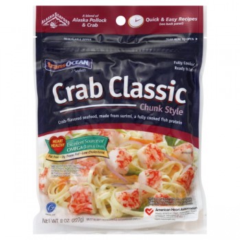 Trans-Ocean Crab Classic Imitation Crab Meat Chunk Style Fresh