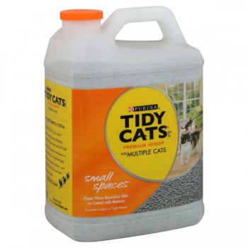 Tidy Cats Premium Scoop Cat Litter for Multiple Cats Small Spaces