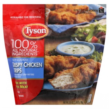 Tyson Chicken Breast Strips Crispy Fully Cooked 100% All Natural Frozen