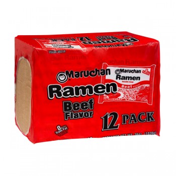 Maruchan Ramen Noodle Soup Beef Flavor - 12 ct