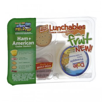 Oscar Mayer Lunchables with Fruit Cracker Stackers Ham + American