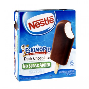 Nestle Eskimo Pie Bars Dark Chocolate No Sugar Added - 6 ct