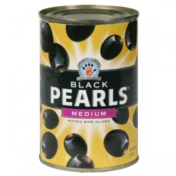 Musco Family Olive Co. Black Pearls Olives Ripe Pitted Medium