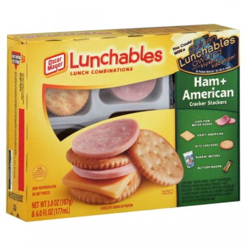 Oscar Mayer Lunchables Cracker Stackers Ham + American with Capri Sun