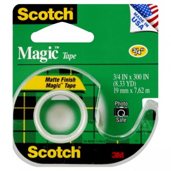 3M Scotch Magic Tape .75 X 300 Inch