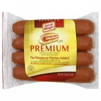 Oscar Mayer Selects Premium Franks Smoked Uncured - 8 ct