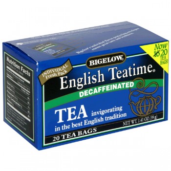 Bigelow English Teatime Black Tea Bags Decaffeinated