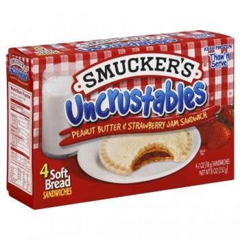 Smucker's Uncrustables Peanut Butter & Jelly Strawberry - 4 ct