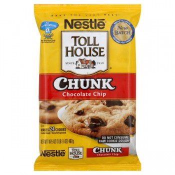 Nestle Toll House Cookie Dough Bar Chocolate Chunk - 24 ct