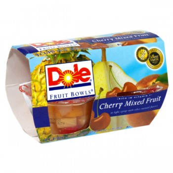 Dole Fruit Bowls Mixed Fruit Cherry in 100% Juice - 4 ct