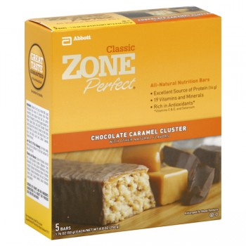ZonePerfect Nutrition Bars Chocolate Caramel Cluster All Natural - 5 ct