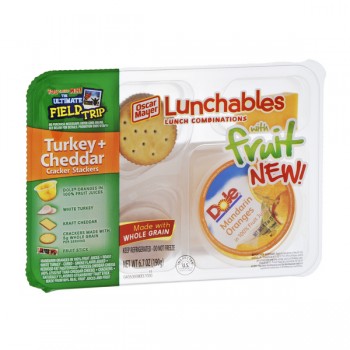 Oscar Mayer Lunchables with Fruit Cracker Stackers Turkey + Cheddar