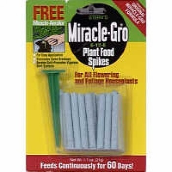 Miracle-Gro Indoor Plant Food Spikes 6-12-6 - 24 ct