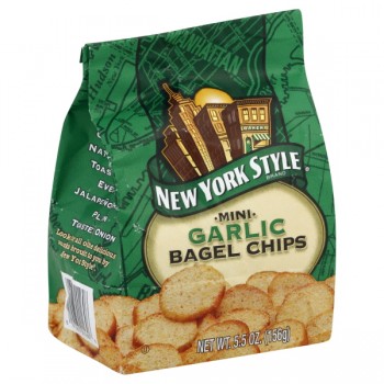 New York Style Bagel Chips Roasted Garlic Mini