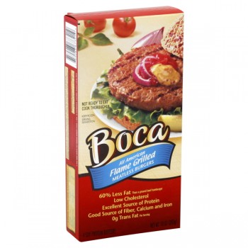 Boca Meatless Soy Burgers All American - 4 ct Frozen