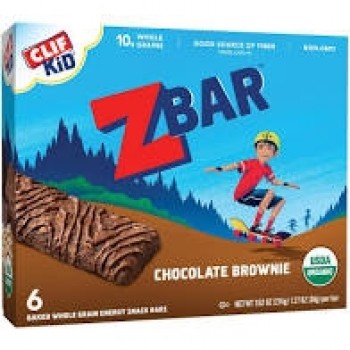 Clif Kid ZBAR Chocolate Brownie  Organic - 6 ct