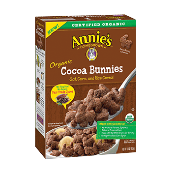 Annie's Homegrown Cereal Organic Cocoa Bunnies