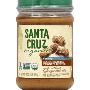 Santa Cruz Organic Peanut Butter Dark Roasted Creamy