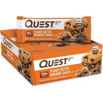 Quest Protein Bar Peanut Butter Brownie Smash