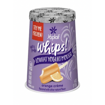 Yoplait Whips Yogurt Orange Crème