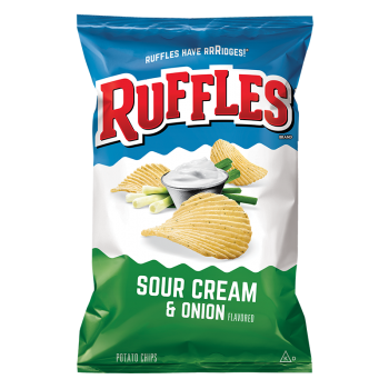 Ruffles Potato Chips Sour Cream & Onion