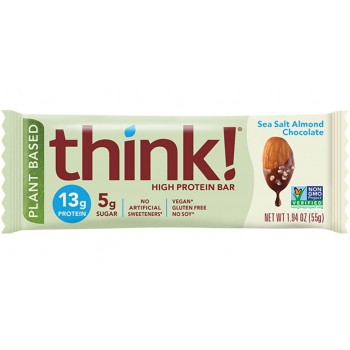 think! Plant Based High Protein Bar Sea Salt Almond Chocolate (Gluten Free)